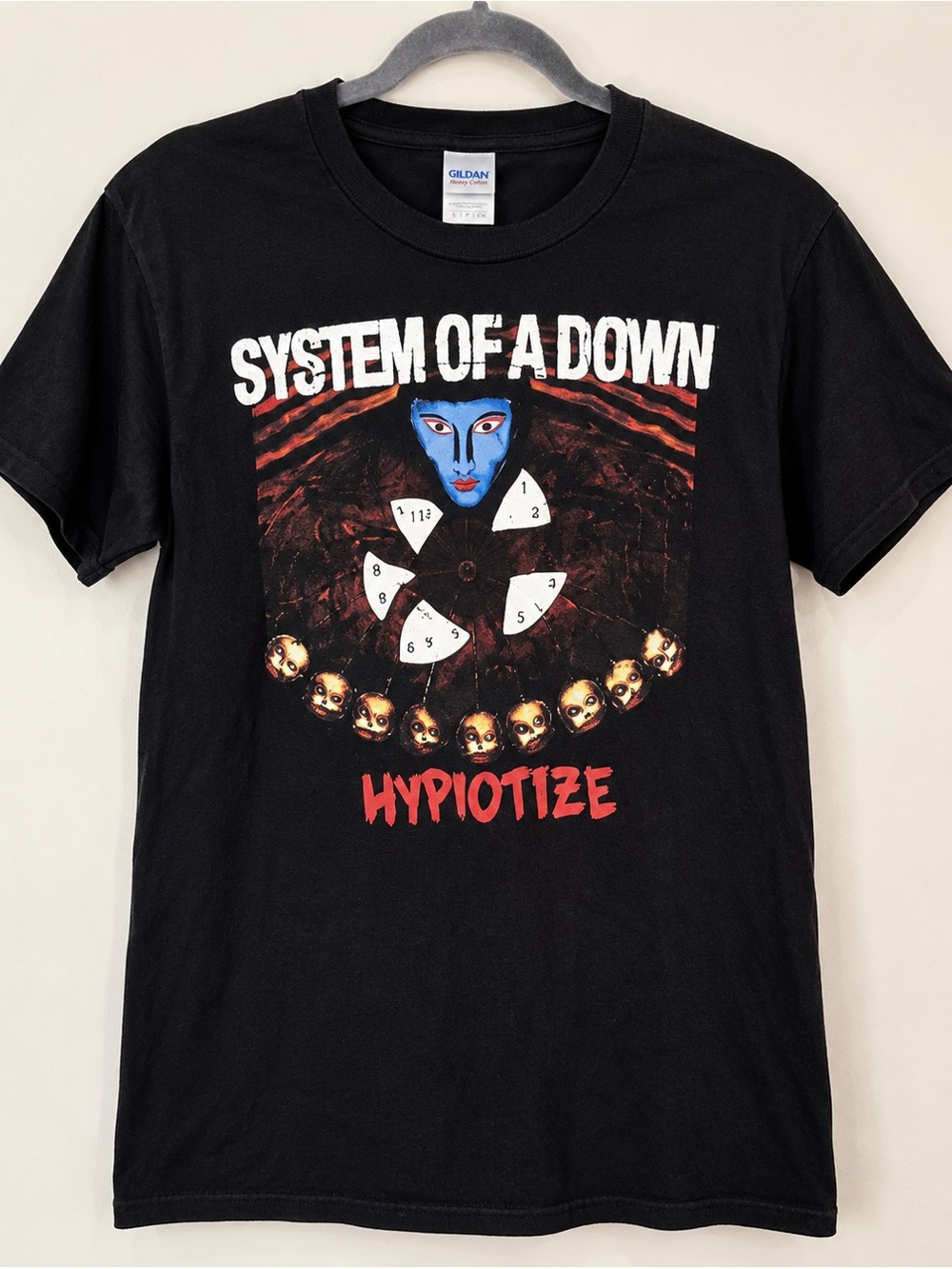 System of a Down Hypnotize Graphic Band T-Shirt Black Size Small SOAD